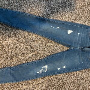 Lucky Brand Men's Distressed Blue Skinny Jeans